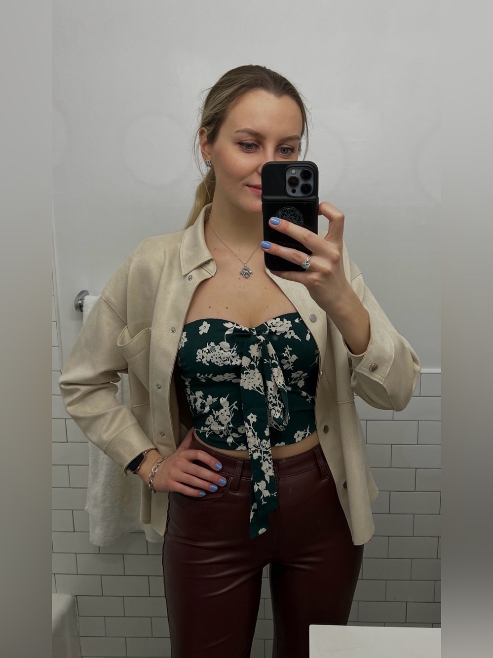 Zara Women's Cream Utility Shirt Jacket Size S - Picture 5 of 5
